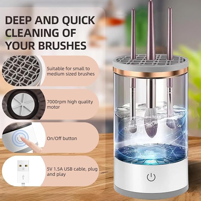 BLOSSOM™-Electric Makeup Brush Cleaner