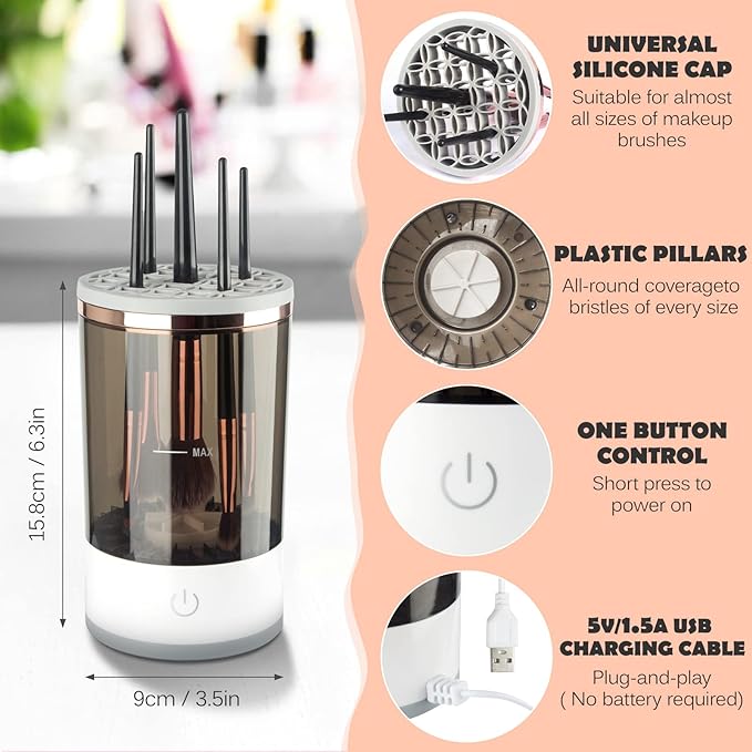 BLOSSOM™-Electric Makeup Brush Cleaner